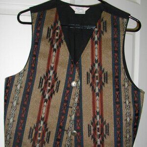 women's roper western vest, large. New. Never worn.